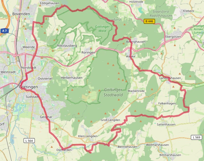 Tour Göttinger Wald